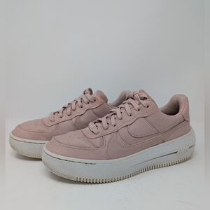 Nike Air Air Force 1 AF1 Women's 10 Pink Platform Sneakers DJ9946-602 Lace Up